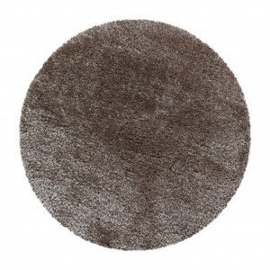 Kusový koberec Brilliant Shaggy 4200 Taupe kruh - 80x80 (průměr) kruh cm Ayyildiz koberce