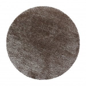 Kusový koberec Brilliant Shaggy 4200 Taupe kruh - 120x120 (průměr) kruh cm Ayyildiz koberce
