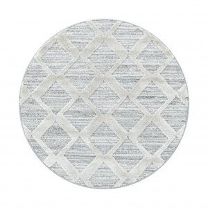 Kusový koberec Pisa 4703 Grey kruh - 80x80 (průměr) kruh cm Ayyildiz koberce