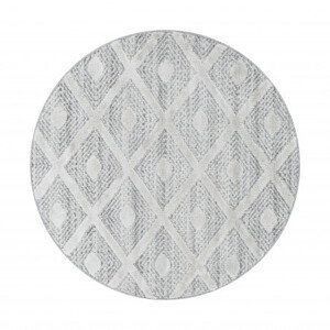 Kusový koberec Pisa 4707 Grey kruh - 200x200 (průměr) kruh cm Ayyildiz koberce