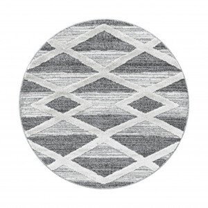 Kusový koberec Pisa 4709 Grey kruh - 120x120 (průměr) kruh cm Ayyildiz koberce