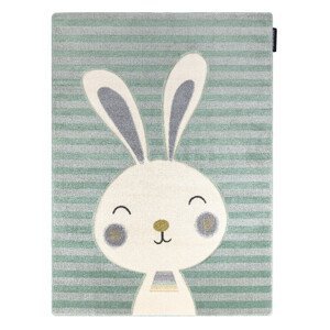 Dětský kusový koberec Petit Rabbit green - 140x190 cm Dywany Łuszczów