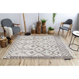 Kusový koberec Berber Tanger B5940 cream and brown - 120x170 cm Dywany Łuszczów