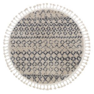 Kusový koberec Berber Agadir G0522 cream and grey kruh - 160x160 (průměr) kruh cm Dywany Łuszczów