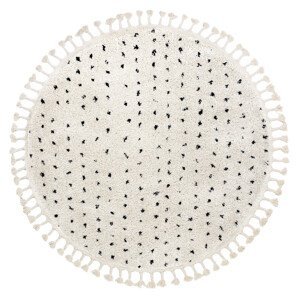 Kusový koberec Berber Syla B752 dots cream kruh - 120x120 (průměr) kruh cm Dywany Łuszczów
