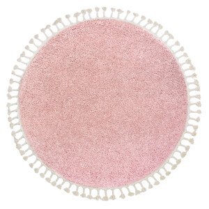 Kusový koberec Berber 9000 pink kruh - 160x160 (průměr) kruh cm Dywany Łuszczów
