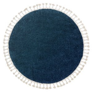 Kusový koberec Berber 9000 navy kruh - 120x120 (průměr) kruh cm Dywany Łuszczów