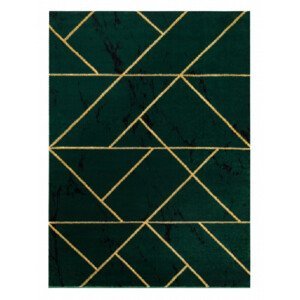 Kusový koberec Emerald geometric 1012 green and gold - 80x150 cm Dywany Łuszczów