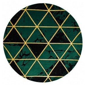 Kusový koberec Emerald 1020 green and gold kruh - 200x200 (průměr) kruh cm Dywany Łuszczów