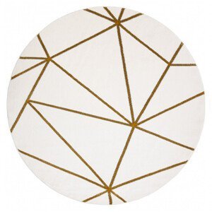 Kusový koberec Emerald 1013 cream and gold kruh - 120x120 (průměr) kruh cm Dywany Łuszczów