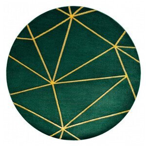 Kusový koberec Emerald 1013 green and gold kruh - 120x120 (průměr) kruh cm Dywany Łuszczów
