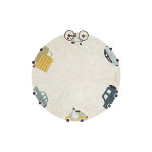 Kusový koberec Eco City Wheels - 140x140 (průměr) kruh cm Lorena Canals koberce