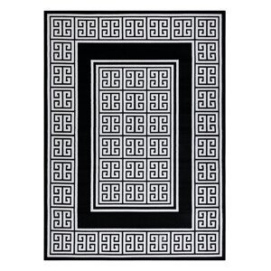 Kusový koberec Gloss 6776 85 greek black/ivory - 80x150 cm Dywany Łuszczów