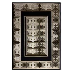 Kusový koberec Gloss 6776 86 greek black/gold - 80x150 cm Dywany Łuszczów
