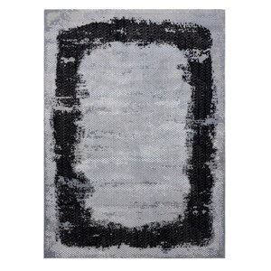 Kusový koberec Core A004 Frame black/light grey - 80x150 cm Dywany Łuszczów