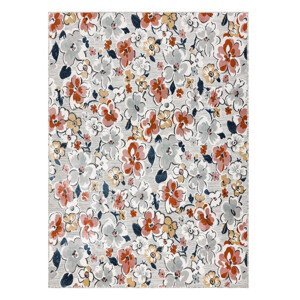 Kusový koberec Botanic 65239 flowers grey – na ven i na doma - 78x150 cm Dywany Łuszczów