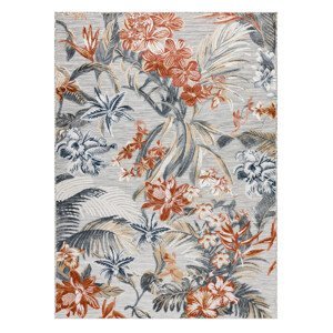 Kusový koberec Botanic 65262 flowers grey – na ven i na doma - 78x150 cm Dywany Łuszczów