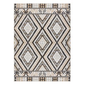 Kusový koberec Cooper Sisal Aztec 22224 ecru/black – na ven i na doma - 80x150 cm Dywany Łuszczów