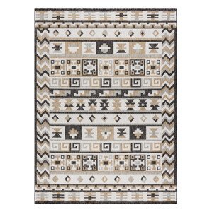 Kusový koberec Cooper Sisal Aztec 22218 ecru/black – na ven i na doma - 140x190 cm Dywany Łuszczów