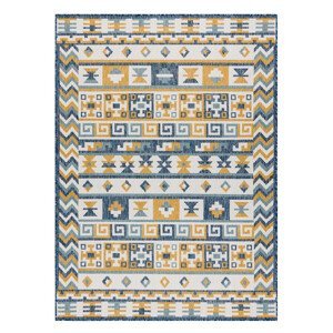 Kusový koberec Cooper Sisal Aztec 22218 ecru/navy – na ven i na doma - 80x150 cm Dywany Łuszczów