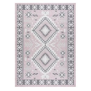 Kusový koberec Sion Sisal Aztec 3007 pink/ecru – na ven i na doma - 80x150 cm Dywany Łuszczów