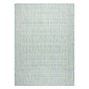 Kusový koberec Sion Sisal Aztec 22184 green/blue/ecru – na ven i na doma - 80x150 cm Dywany Łuszczów