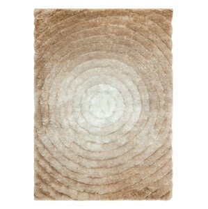 Kusový koberec Flim 008-B1 Circles beige - 80x150 cm Dywany Łuszczów