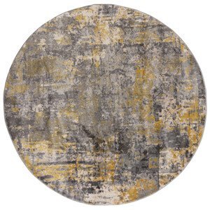 Kusový koberec Cocktail Wonderlust Grey/Ochre kruh - 160x160 (průměr) kruh cm Flair Rugs koberce