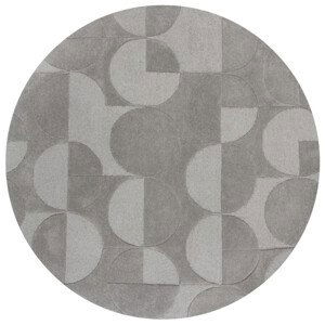Kusový koberec Moderno Gigi Grey kruh - 160x160 (průměr) kruh cm Flair Rugs koberce