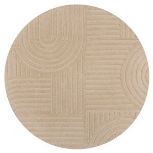 Kusový koberec Solace Zen Garden Natural kruh - 160x160 (průměr) kruh cm Flair Rugs koberce