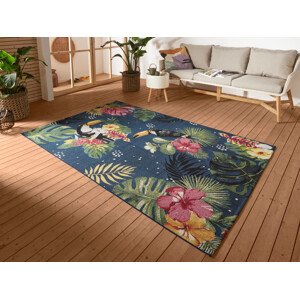 Kusový koberec Flair 105609 Tropical Dream Blue Multicolored – na ven i na doma - 120x180 cm Hanse Home Collection koberce