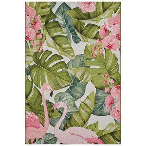 Kusový koberec Flair 105614 Tropical Flamingo Multicolored – na ven i na doma - 80x165 cm Hanse Home Collection koberce