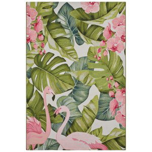 Kusový koberec Flair 105614 Tropical Flamingo Multicolored – na ven i na doma - 160x235 cm Hanse Home Collection koberce