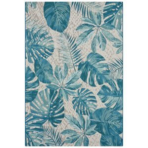 Kusový koberec Flair 105618 Tropical Leaves Turqouise – na ven i na doma - 160x235 cm Hanse Home Collection koberce