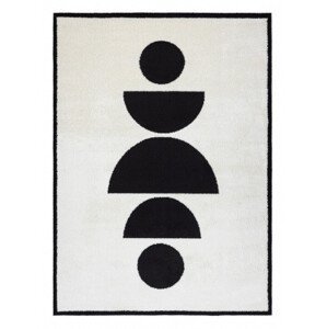 Kusový koberec Mode 8598 geometric cream/black - 120x170 cm Dywany Łuszczów