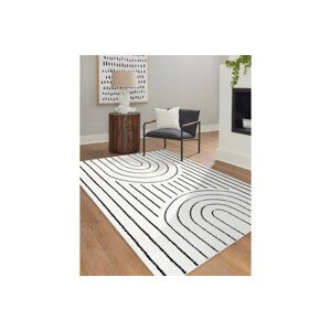 Kusový koberec Mode 8494 geometric cream/black - 120x170 cm Dywany Łuszczów