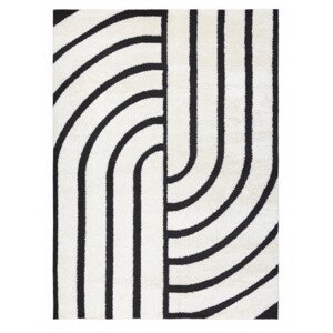 Kusový koberec Mode 8631 geometric cream/black - 80x150 cm Dywany Łuszczów