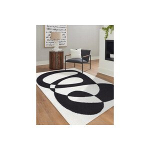 Kusový koberec Mode 8531 abstract cream/black - 120x170 cm Dywany Łuszczów