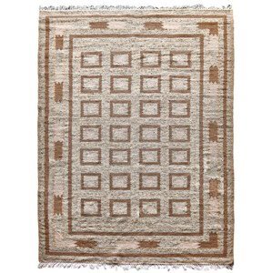 Ručně vázaný kusový koberec Guggenheim DESP P81 Brown Natural - 80x150 cm Diamond Carpets koberce