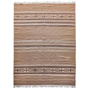 Ručně vázaný kusový koberec Ginger DESP P83 Brown Cream - 80x150 cm Diamond Carpets koberce
