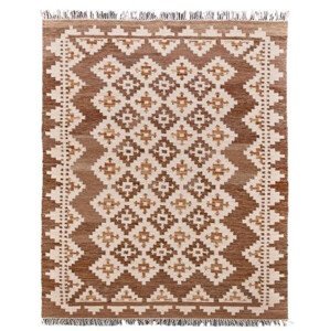 Ručně vázaný kusový koberec M. Kelim DE 2262 Brown Mix - 80x150 cm Diamond Carpets koberce