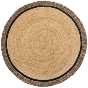 Kusový koberec Kahana Black kruh - 180x180 (průměr) kruh cm Flair Rugs koberce