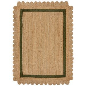 Kusový koberec Grace Jute Natural/Green - 120x170 cm Flair Rugs koberce