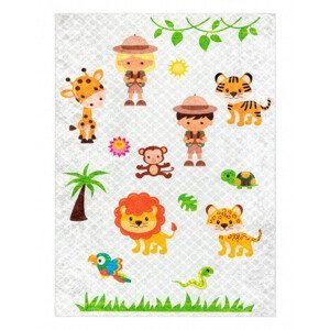 Dětský kusový koberec Junior 52104.801 Safari grey - 80x150 cm Dywany Łuszczów