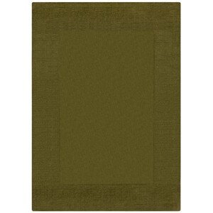 Kusový ručně tkaný koberec Tuscany Textured Wool Border Green - 120x170 cm Flair Rugs koberce