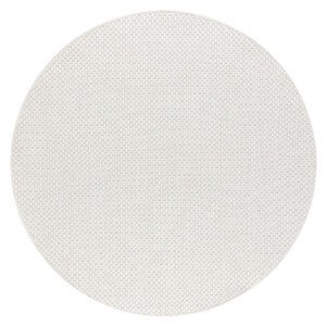 Kusový koberec Timo 6272 White kruh – na ven i na doma - 120x120 (průměr) kruh cm Dywany Łuszczów