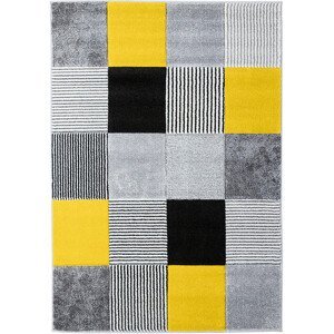 AKCE: 140x200 cm Kusový koberec Alora A1039 Yellow - 140x200 cm Ayyildiz koberce