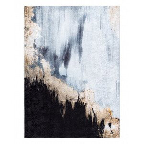 Kusový koberec Miro 51573.802 Abstraction blue / gold - 80x150 cm Dywany Łuszczów
