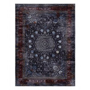 Kusový koberec Miro 51600.810 Rosette navy blue - 80x150 cm Dywany Łuszczów