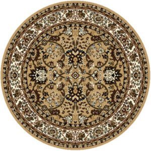 Kusový koberec TEHERAN T-117 beige kruh - 160x160 (průměr) kruh cm Alfa Carpets